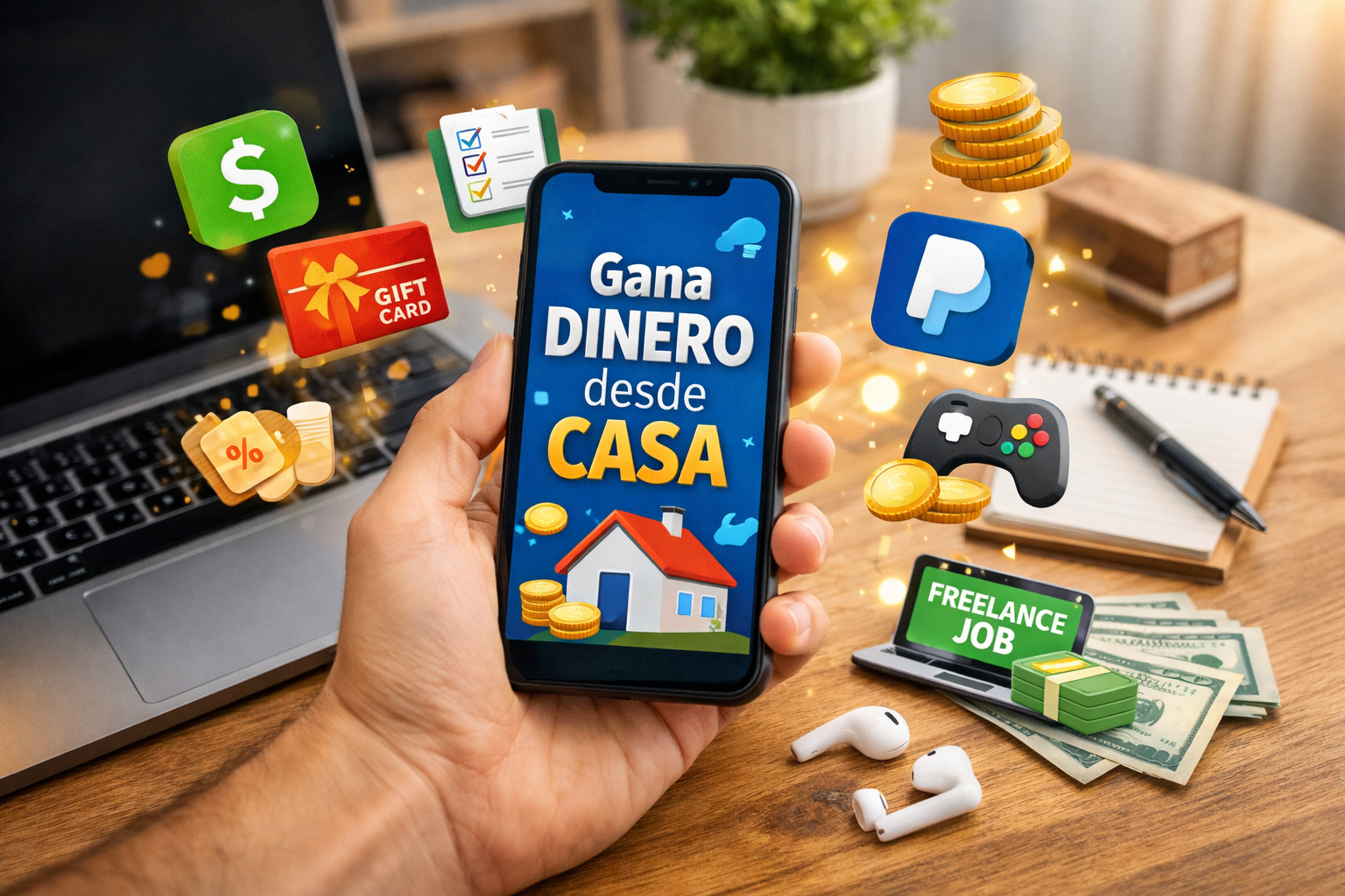 Apps para ganar dinero real desde casa